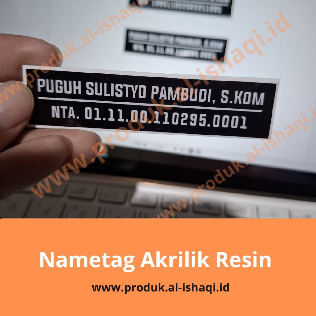 Nametag Resin Glossy — foto 1