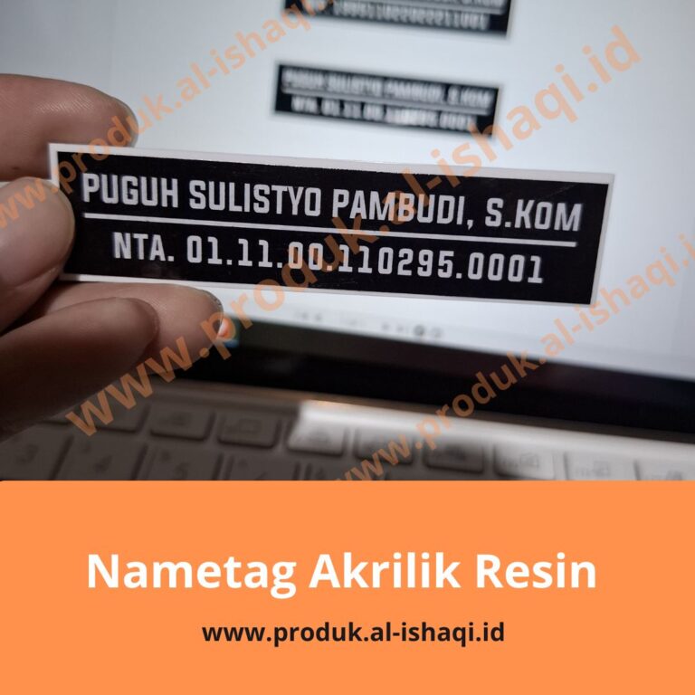 Nametag Akrilik resin